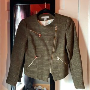 Women’s H&M Army Green Tweed Blazer